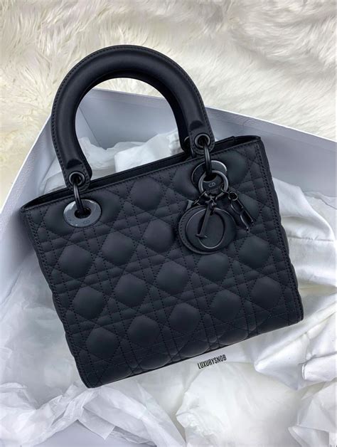 lady dior matte black mini|Dior handbags designer.